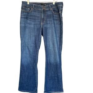 Lee Jeans Womens 18 Short Blue Modern Series Curvy Fit Bootcut Stretch Denim